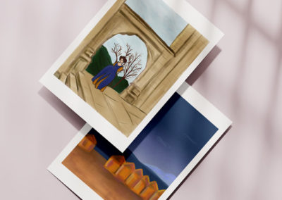 Illustrations traditionnelles et digitales